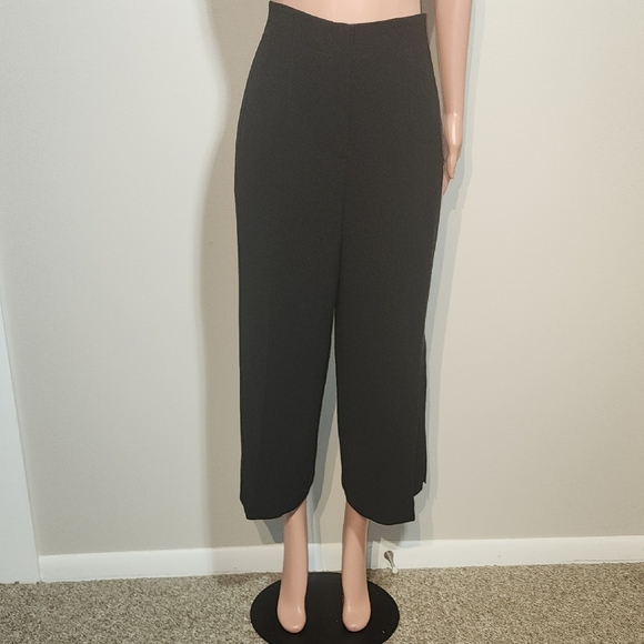 Lafayette 148 New York Black Cropped Ankle Pants - Picture 1 of 16